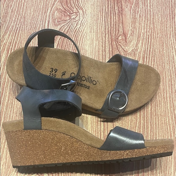 New Papillio Birkenstock Women's Soley Metallic Gray Sandal - Picture 6 of 9